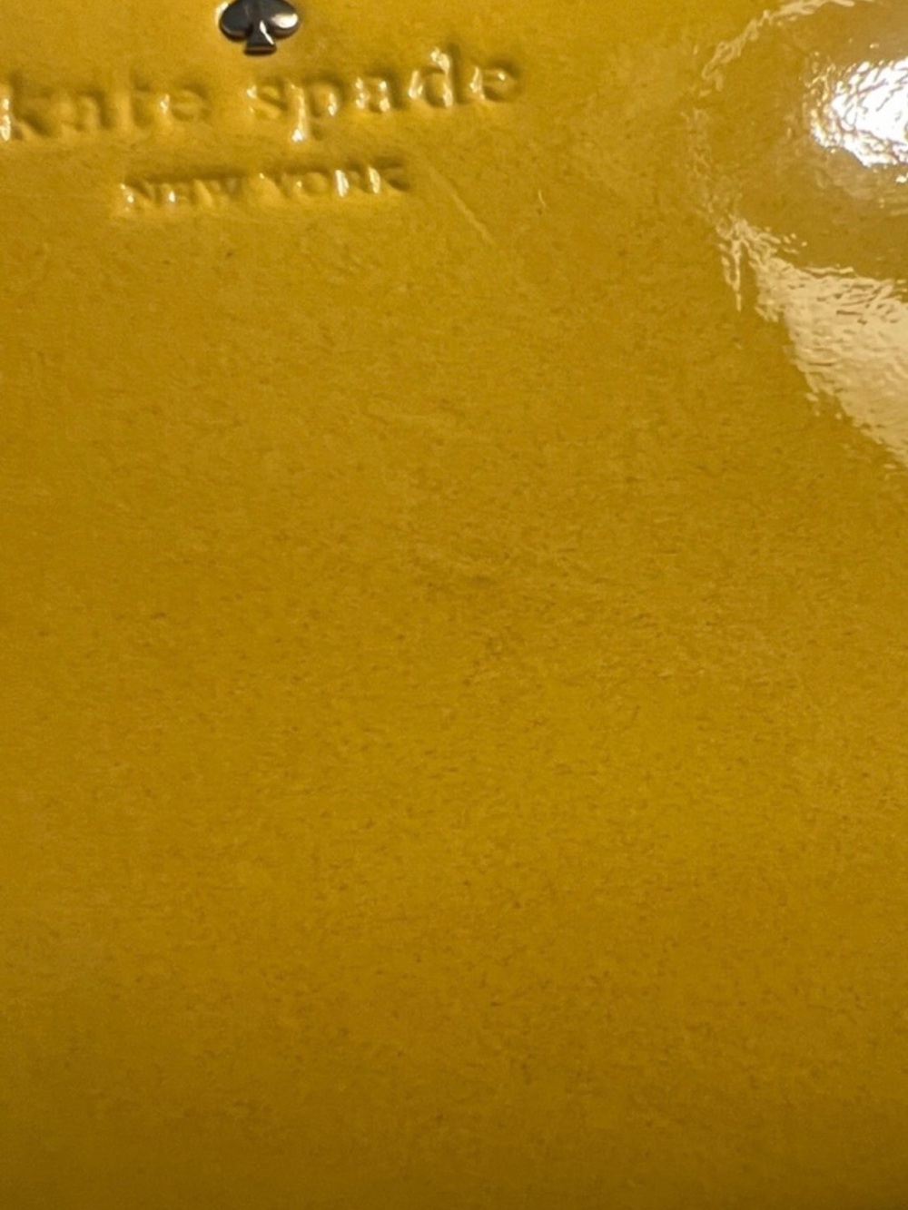 Kate Spade New York Harrison Street Lacey wallet Yellow Leather Storybook Lining - Picture 11 of 16
